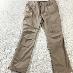 Brunt The Torra Pant Mens 36x32 Beige Workwear Straight Leg Stretch Utility